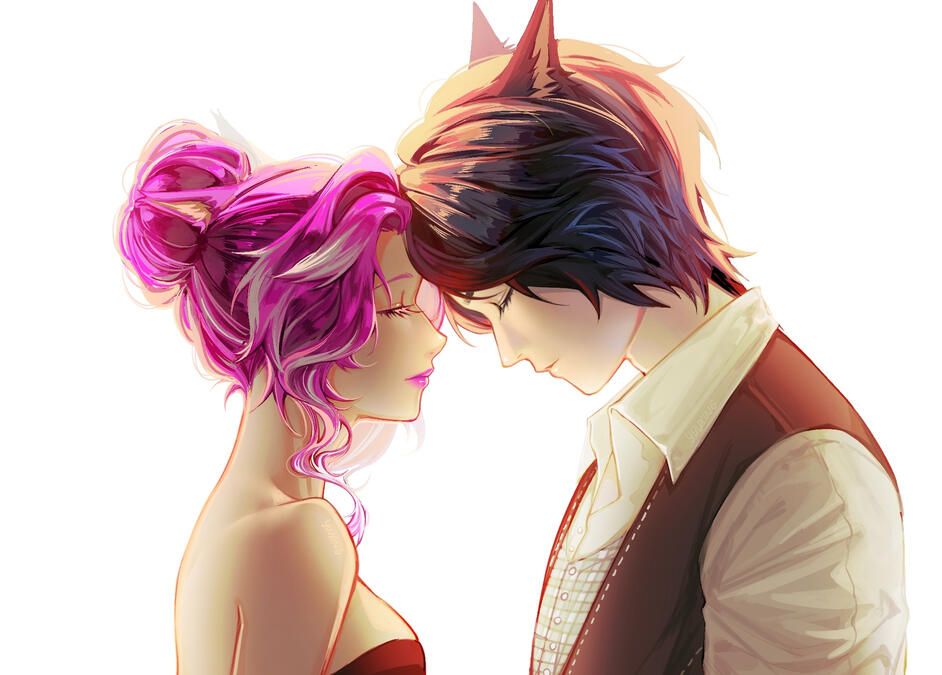 by Mona (https://chuchuxiv.carrd.co/) . A lovely commission inspired by the movie poster for The Princess Bride.